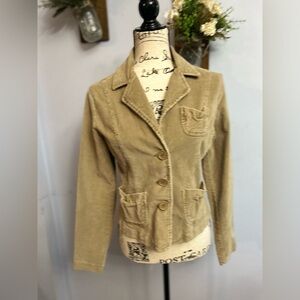 SO corduroy jacket stretch Y2K‎ avant- garde academia vintage inspired
